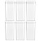 mDesign Airtight Food Storage Kitchen Container with Lid, 6 Pack